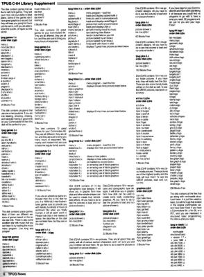 [TPUG News, Volume 1, Number 1, page 6 
TPUG C-64 Library Supplement (2/4)]