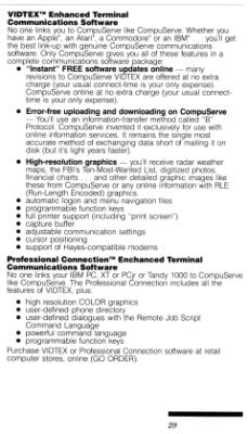 [CompuServe IntroPak page 29/44 
User Guides and VIDTEX Communications Software (2/2)]