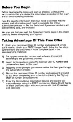[CompuServe Sign-up Information (2/4)]